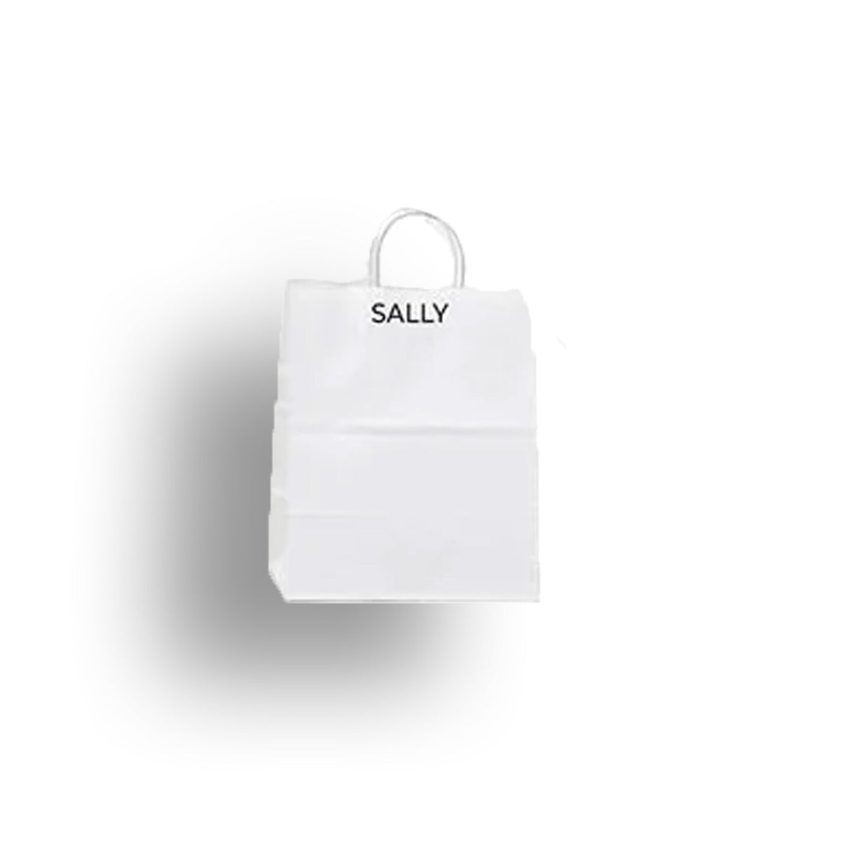 Functional Plain White Kraft Shopping Bag 8" x 4 3/4" x 10 1/4"