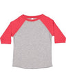 RADYAN® Toddler Baseball Fine Jersey Three-Quarter Sleeve T-Shirt