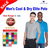 UltraClub® Men's Cool & Dry Elite Performance Polo