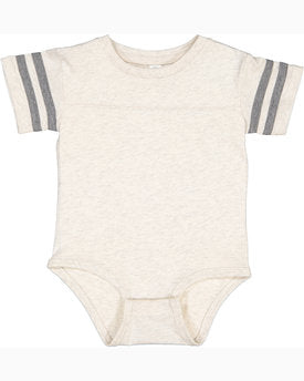 Rabbit Skins® Infant Football Classic Crew Neck Short Sleeve Bodysuit