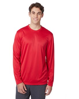 Hanes® Cool Long Sleeve Crewneck Performance T-Shirt