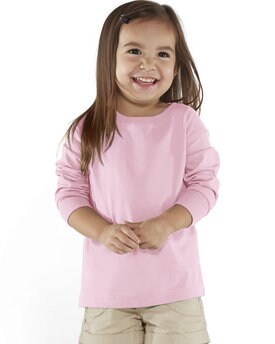 Rabbit Skins® Toddler Crew Neck Long-Sleeve Fine Jersey T-Shirt - 3302