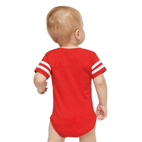 RADYAN® Infant Football Classic Crew Neck Short Sleeve Bodysuit