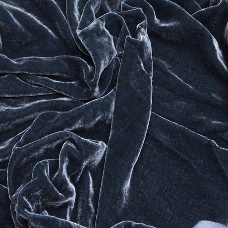 Silk Rayon Velvet Fabric - 80 Percent Rayon 20 Percent Silk, Velvet, 45" Width, 180 GSM (1 Yard)