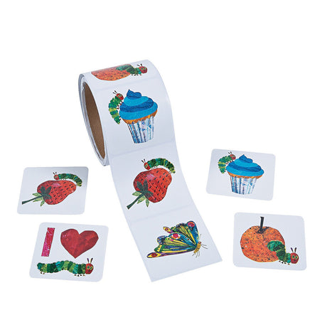 2 1/2" World of Eric Carle The Very Hungry Caterpillar Sticker Roll - 100 Pc