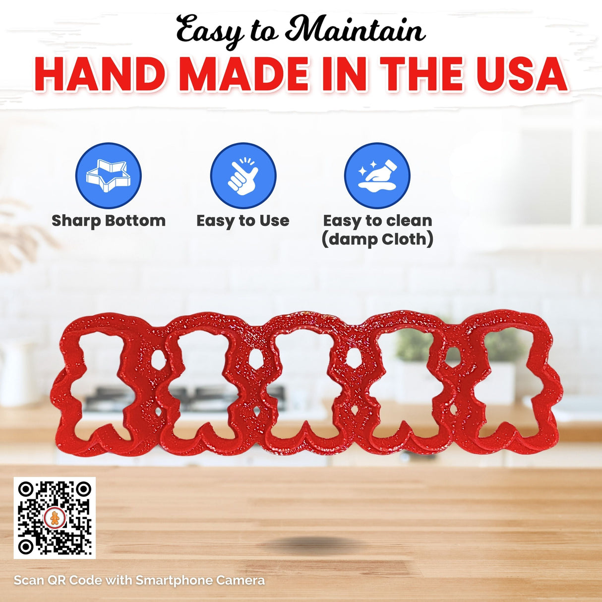 Teddy Bear Cracker Multi Cutter 1 1/8 in PC0472