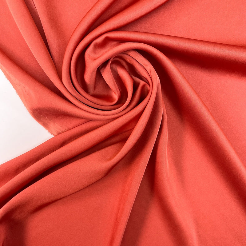 Polyamide Satin Blend Red Orange