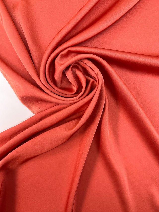 Polyamide Satin Blend Red Orange