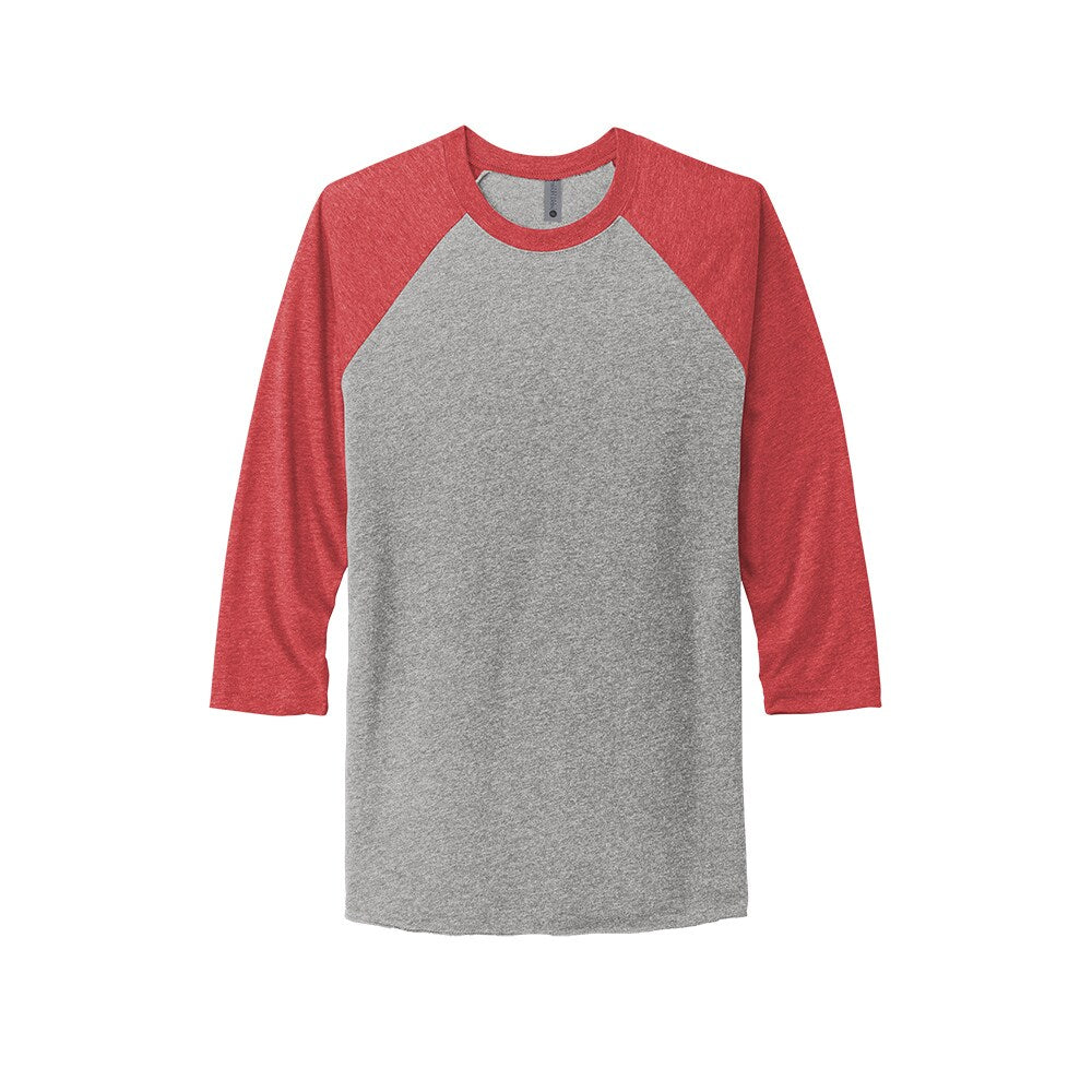 Next Level® Unisex Tri Blend Crewneck Three Quarter Sleeve Raglan Tee