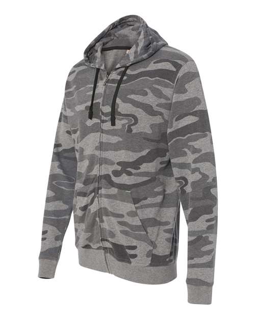 Camo Full-Zip Hooded Sweatshirt