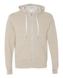 Independent Trading Co. Unisex Heathered French Terry Full-Zip Hooded Sweatshirt
