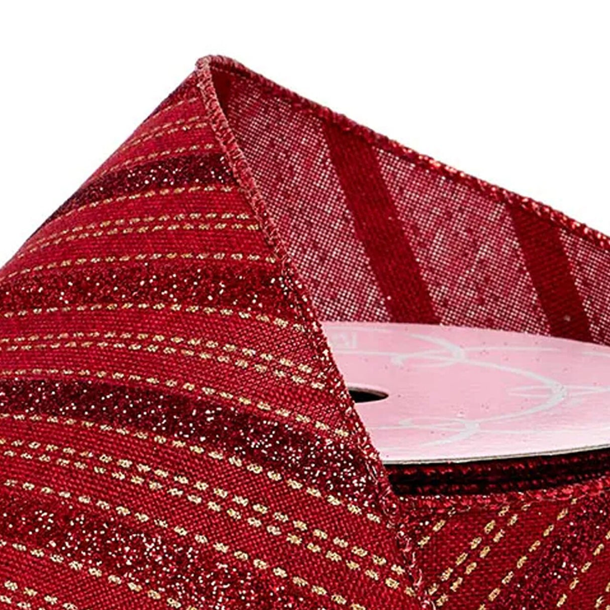 Red Multi-Stripe Wired Ribbon 2.5" x 10 yd