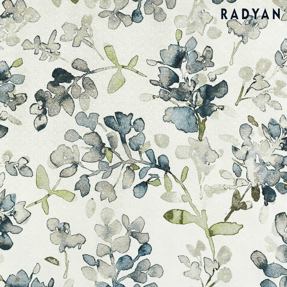 Sun Zero 2-Pack Arlo Textured Thermal Insulated Grommet Curtain Panel Pair Blue Floral 40x84 Inch