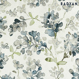 Sun Zero 2-Pack Arlo Textured Thermal Insulated Grommet Curtain Panel Pair Blue Floral 40x84 Inch