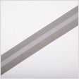 Gray Reflective Grosgrain Ribbon
