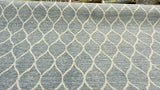 Modern Movement Chenille Fabric - Trellis, Soft Sky Blue, 56.5" Width (1 Yard)
