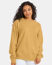 ComfortWash by Hanes garment-dyed cotton long sleeve crewneck sweatshirt in assorted colors