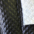 Polyester Quilted Padded Lining Black Fabric