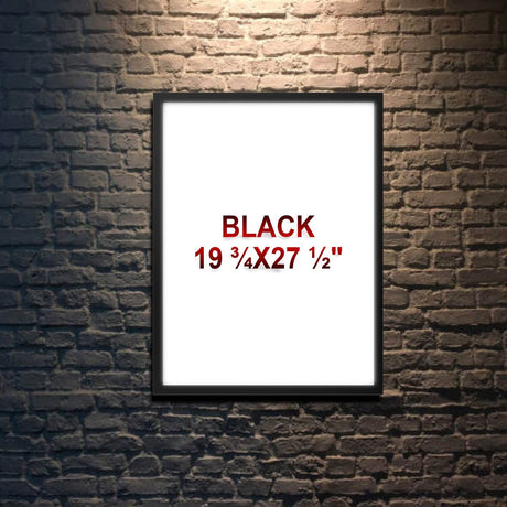 18x24" Black Frame for 9 Pictures – Horizontal/Vertical, No-Nail Hanging, Depth Display