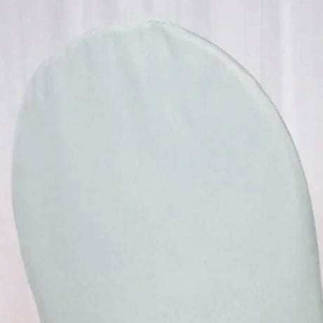 1 Pieza Funda de Silla de Poliéster Plateada Elegante para Eventos de Banquete