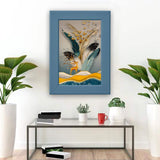 4x6 Dark Gray-Blue Picture Frame – Lightweight Plastic, Wall or Tabletop Display, Safe Front Protection