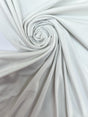 Cotton Elastane Knitted Fabric White