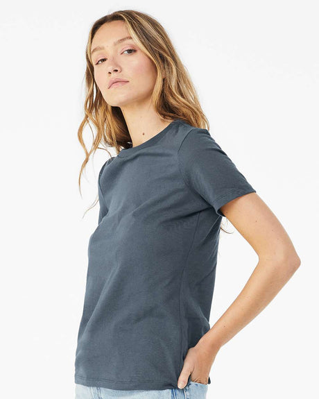 Image 1: Bella Canvas Women's Relaxed Crewneck Jersey TeeImage 2: Women's relaxed fit jersey crewneck shirtImage 3: Soft fabric casual women's t-shirtImage 4: Premium Bella Canvas ladies apparelImage 5: Blank crewneck tee for custom printingImage 6: Comfortable everyday women's jersey shirt