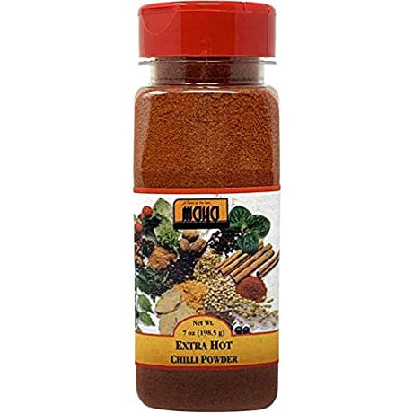 Extra Hot Chilli Powder 7 Oz Jar