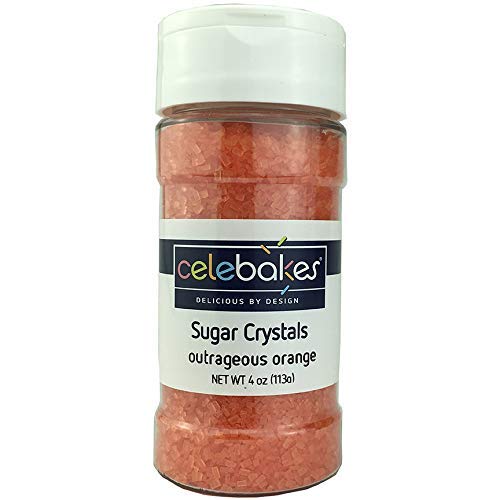 Celebakes Outrageous Orange Sugar Crystals, 4 oz.