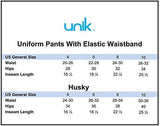Boy's Black Uniform All Elastic Waist Pull-On Pants - Black, All Elastic Waist, Sizes 4-12 (1 Pair)