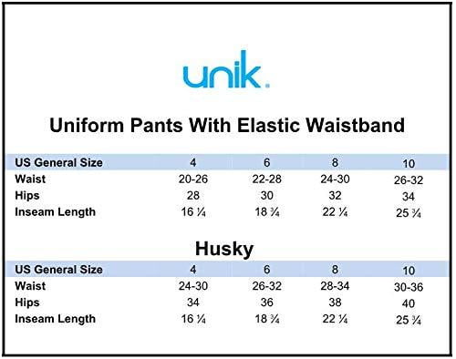 Boy's Uniform All Elastic Waist Pull-On Pants - Hunter Green, All Elastic Waist, Sizes 4-12 (1 Pair)
