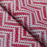 Zig Zag Racer Foil Polyester Spandex Fabric - Sparkly Chevron Foil Print, 58/60" Width (1 Yard)