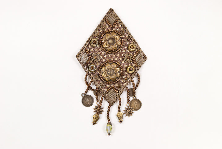 Embroidered Patch Native Diamond Fringe