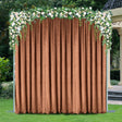 Crushed Velvet Backdrop Drape Panel 12 ft x 57 in Copper