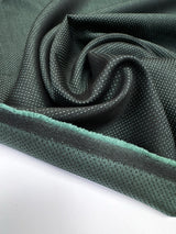 Jacquard Fabric Green Black Italian Polyester Polyamide 200 GSM