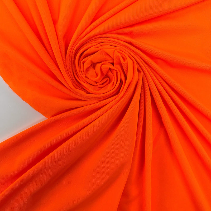 Orange Stretch Knitted Fabric