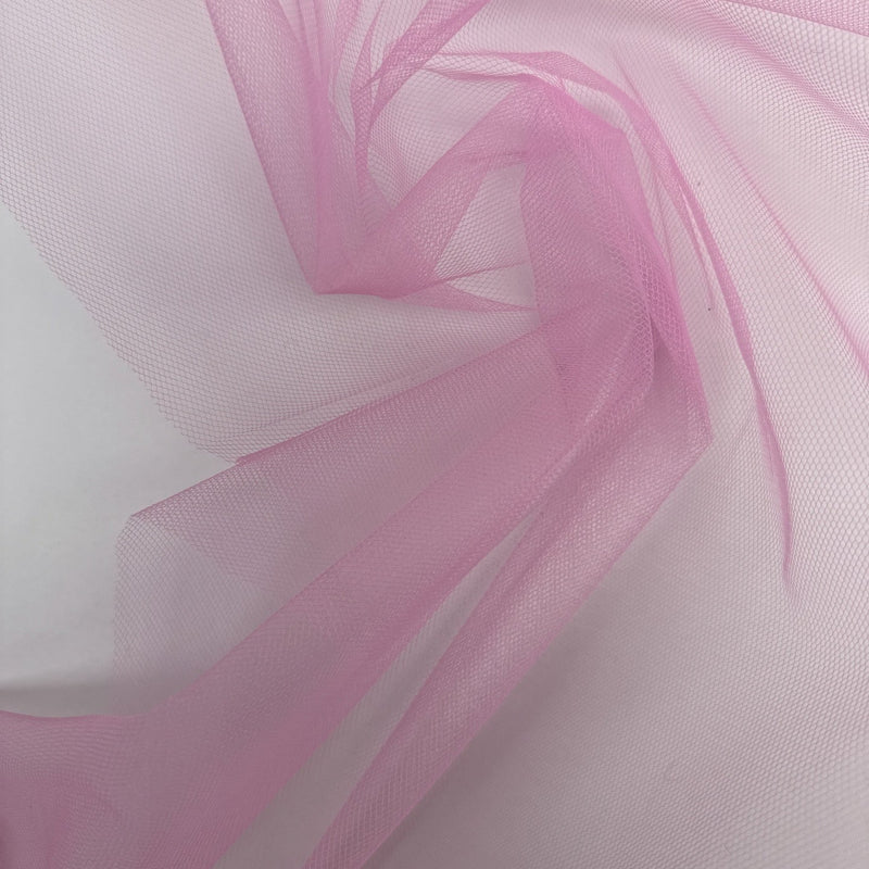 Pink Polyamide Mesh Woven Stretch Fabric