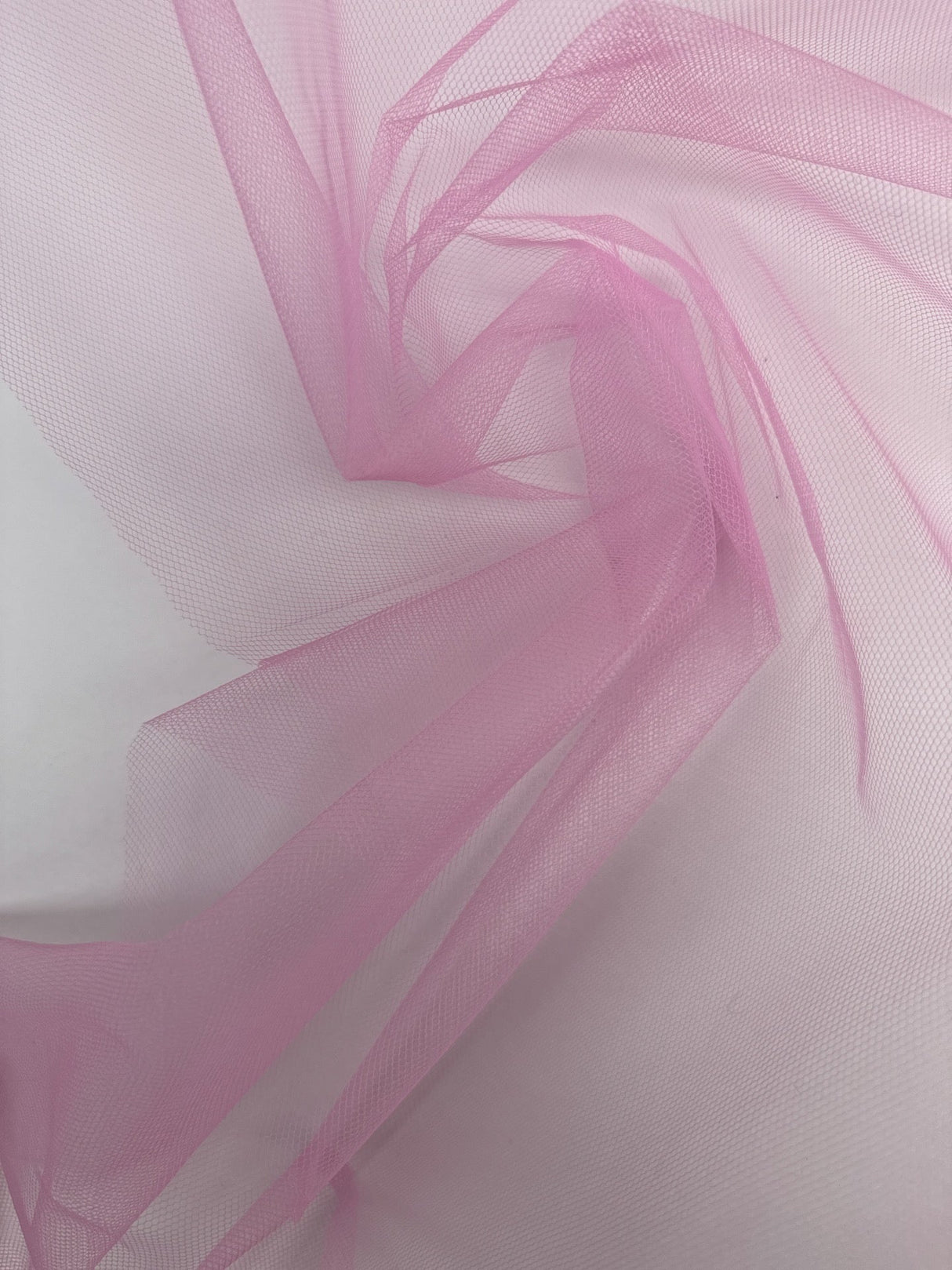Pink Polyamide Mesh Woven Stretch Fabric