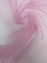 Pink Polyamide Mesh Woven Stretch Fabric