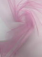 Pink Polyamide Mesh Woven Stretch Fabric