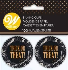 Wilton Halloween Mini Baking Cups, Paisley Spooks 100/Pkg