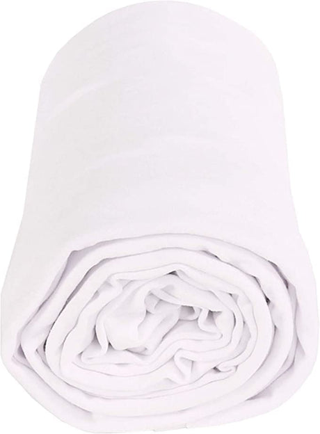 Poly Spandex Knit Fabric White DTY Double Brushed