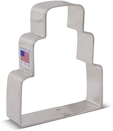 Ann Clark Tiered Wedding Cake Cookie Cutter, 3.75"