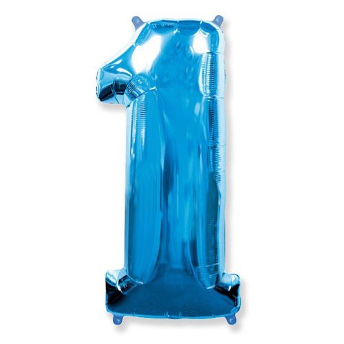 Foil Balloon 42 Inch Number 1 Blue