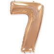 Foil Balloon Number 7 Rose Gold 42 Inch