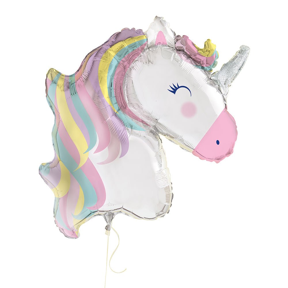 Foil Balloon Unicorn Rainbow Pastel 42 Inch