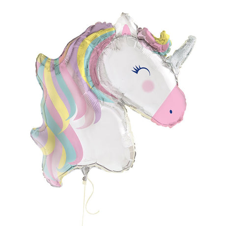 Foil Balloon Unicorn Rainbow Pastel 42 Inch
