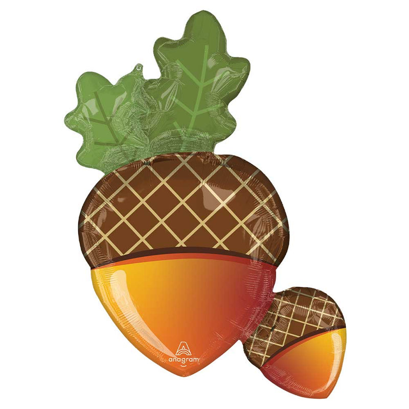 Foil Balloon Welcome Fall Acorns 42 Inch
