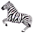 Zebra Black Foil Balloon 42 Inch
