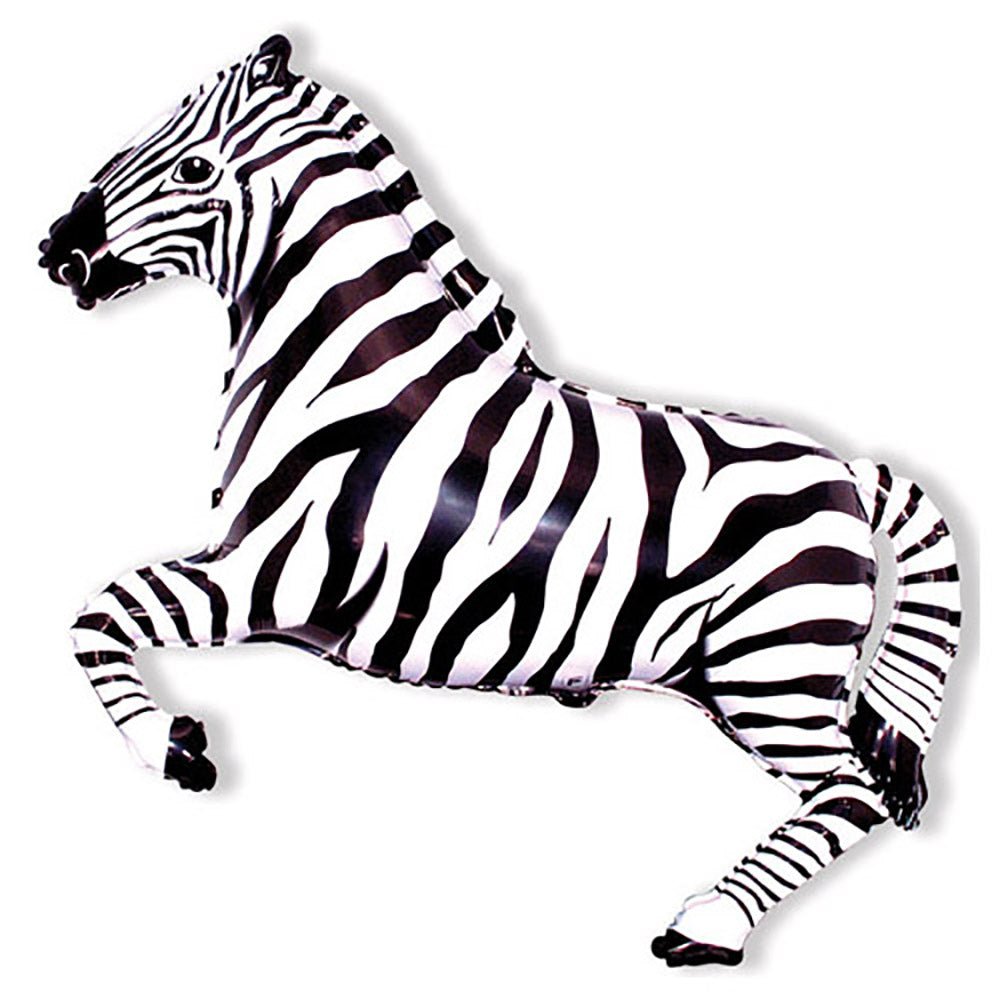 Zebra Black Foil Balloon 42 Inch